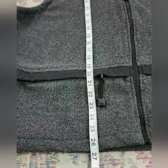 ProActive Men Heather Grey Full Zip Up Hidden Pocket Durable Outdoor Vest, sz LG - Picture 5 of 9